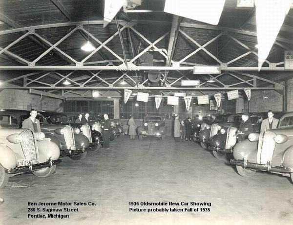 JEROME MOTOR SALES 1936 FROM JERRY JEROME